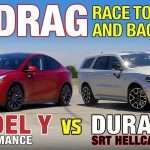 Dodge Durango Srt Hellcat Challenges Tesla Model Y Performance In