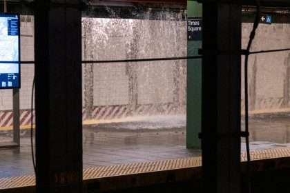 Midtown Manhattan Flooding Causes Subway Mains To Collapse