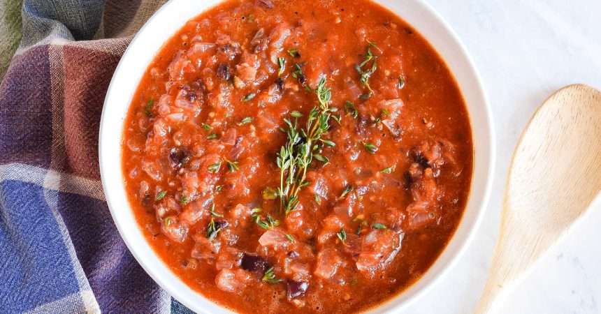 Roasted Tomato Sauce (easy Recipe)