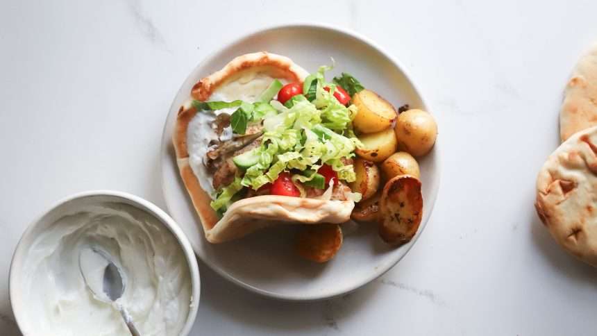 Sheet Pan Chicken Shawarma And Lemon Rosemary Potatoes Recipe