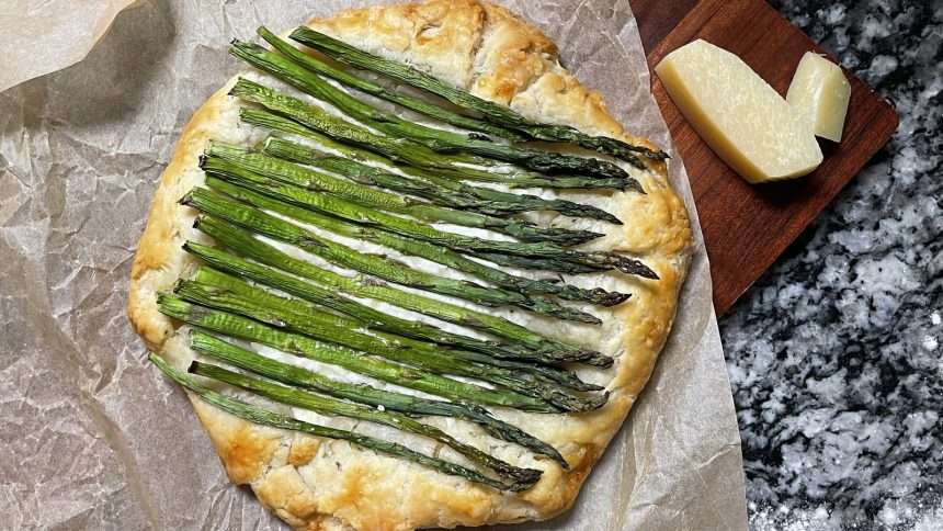 Cheese Asparagus Galette Recipe