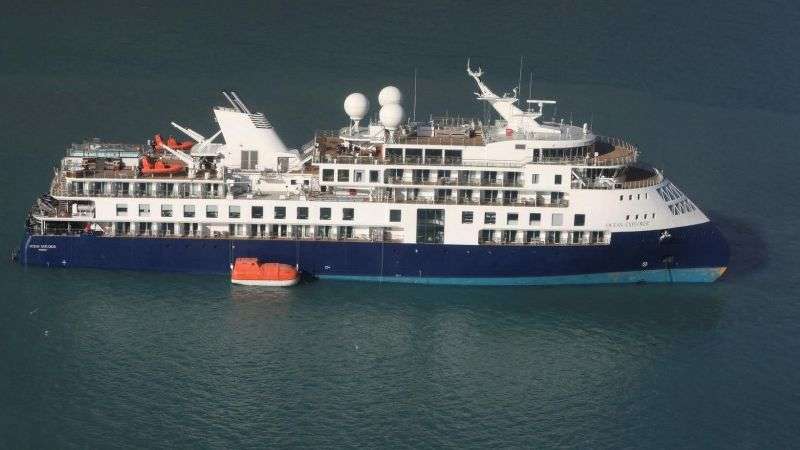 Cruise Ship Ocean Explorer Runs Aground In Greenland