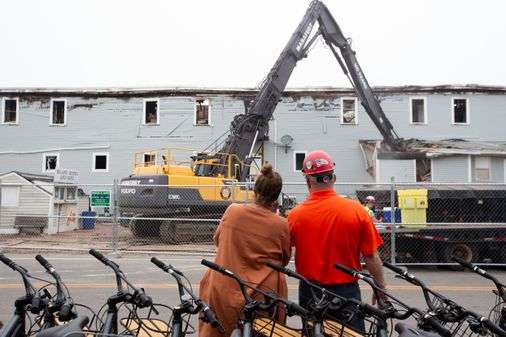 Demolition Begins At Block Island's Historic Harborside Inn After Devastating
