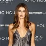 Kaia Gerber Dazzles In A Plunging Silver Party Dress At