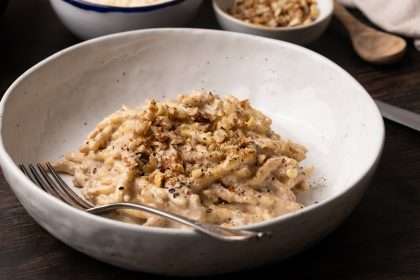 Ligurian Pasta Recipe With Walnut Cream Sauce