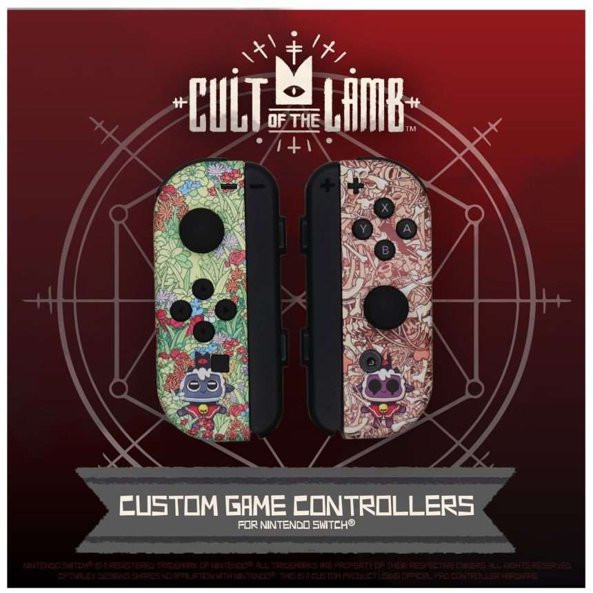 Limited Edition Cult Of The Lamb Licensed Joy Con Controllers Available
