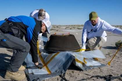 Nasa Asteroid Sample Parachutes Safely Into Utah Desert