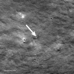 Nasa's Lunar Orbiter Monitors The Impact Crater From The Crash