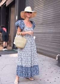 Nicky Hilton Goes Full Cottagecore With Puff Sleeved Maxi Dress