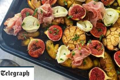 Recipe For Smashed Potatoes, Figs, Goat Cheese And Prosciutto
