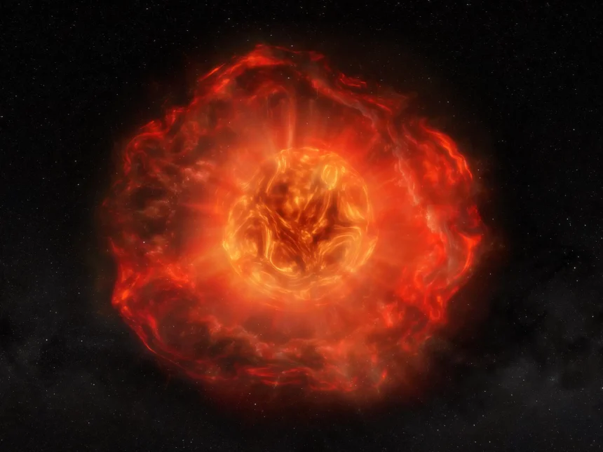 Shocking Supernova Discovery Challenges Standard Theory Of Stellar Evolution