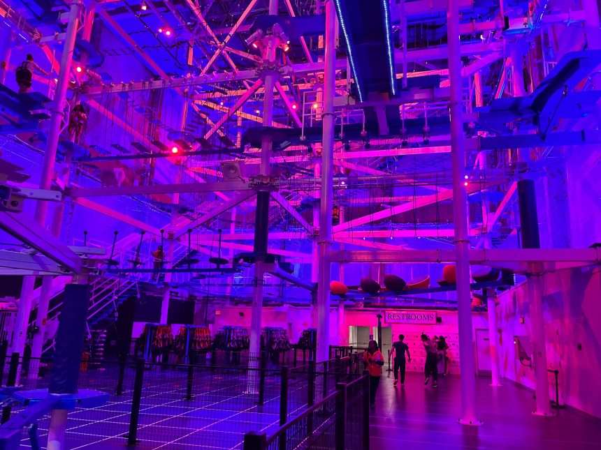 The Only Depressed Adult On The World's Largest Indoor Ropes