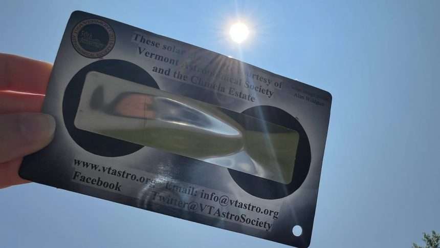 Vermont Residents Can See A Partial Solar Eclipse On October