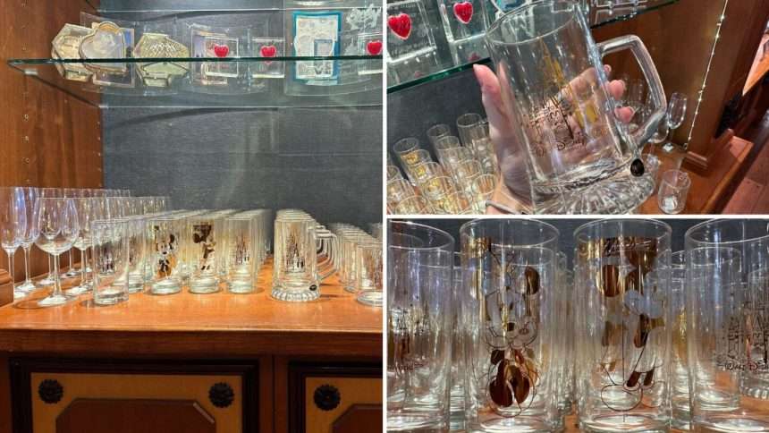 Cinderella Castle, New Glassware Collection Featuring Mickey & Minnie Mouse