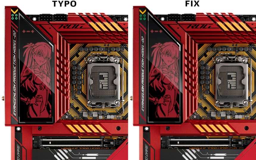 Asus Fixes 'evangelion' Typo On Motherboard For Free