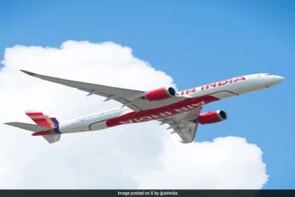 Air India's First A350 Takes Ferry Flight From Singapore