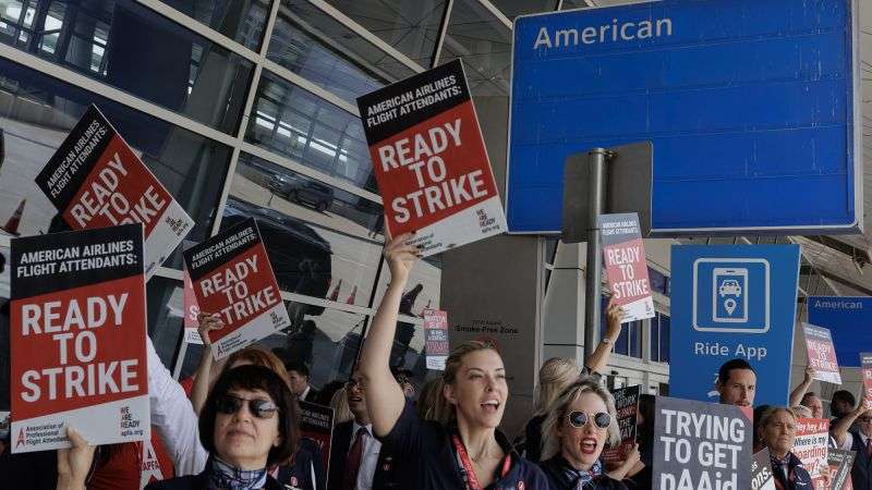 American Airlines Flight Attendants Want To Go On Strike.but It