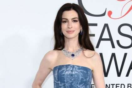 Anne Hathaway Wears A Bold Denim Look On The 2023