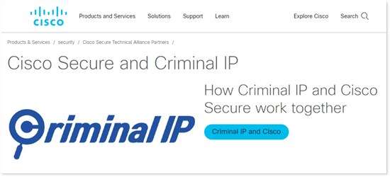 Criminal Intellectual Property And Cisco Securex/xdr: The New Cybersecurity Alliance
