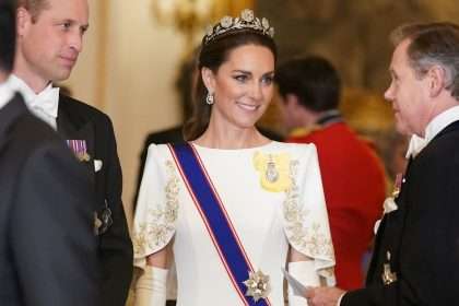 Duchess Kate Embodies Effortless Elegance In Embroidered Dress And Queen