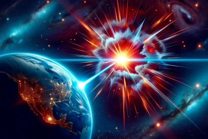 Historic Gamma Ray Burst From Exploding Star Hits Earth