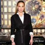 Jennifer Lawrence Wears Monochrome Dior At Saks Holiday Show Debut