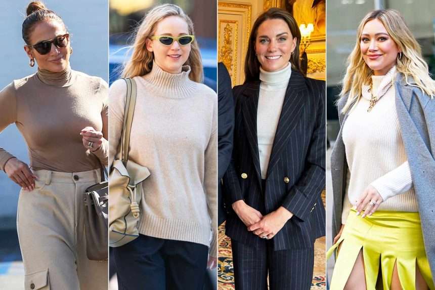 Jennifer Lopez, Kate Middleton And Other Stars Are Wearing Turtleneck