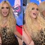 Jessica Simpson Shows Off Her Wild Side In Leopard Print Minidress