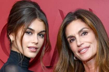 Kaia Gerber, 22, Cheers In A Sheer Turtleneck As She