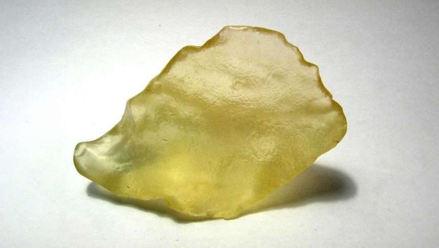 Rare Yellow Desert Glass Was Created By A Meteorite Impact