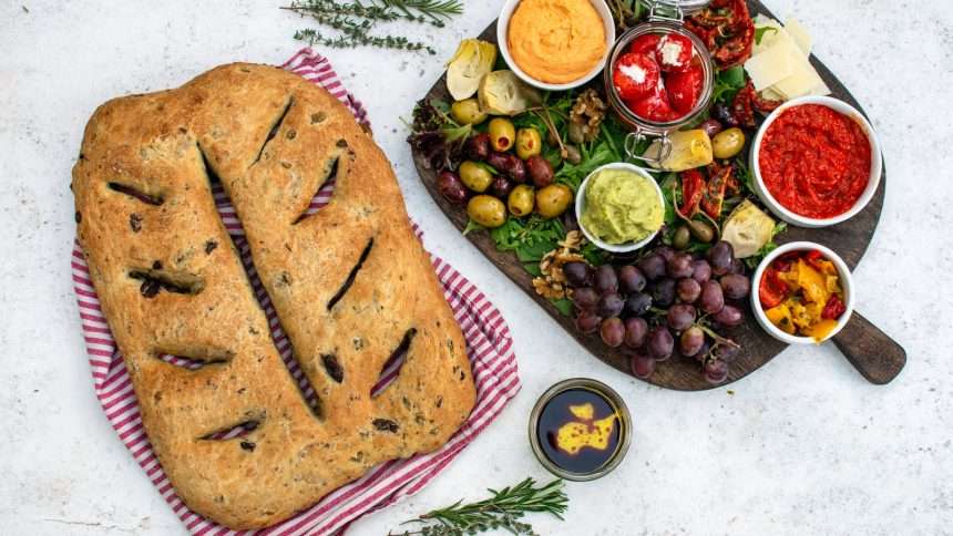 Recipe For Fougasse With Mediterranean Herbs And Olives