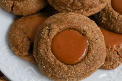 Salted Caramel Ginger Thumbprint Cookies Recipe