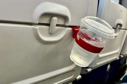 This $15 Airplane Cup Holder Is A Must Have For Frequent