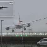 American Airlines Plans Bounce Off London Runway During Storm: Video