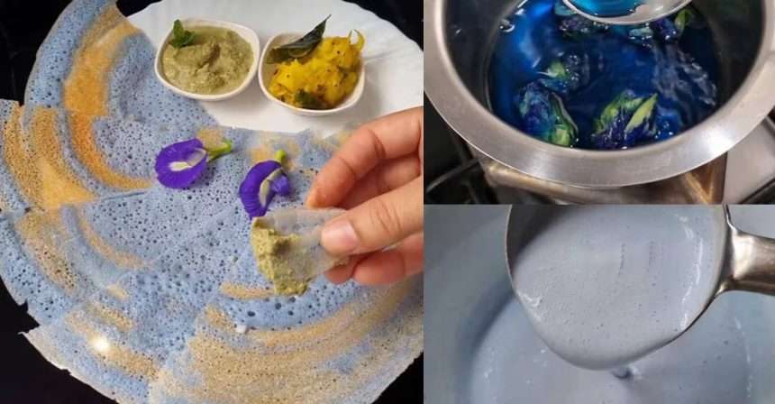 Blue Dosas: These Naturally Colored Dosas Are The New Sensation
