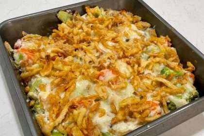 How To Make My Mom's Vegetable Casserole With Fried Onions