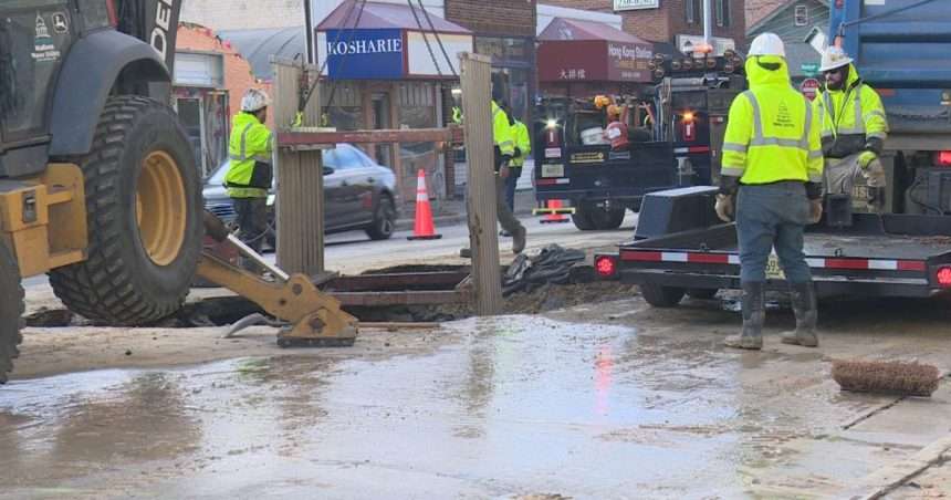 Lane Closures Due To Water Main Disruption On Regent Street