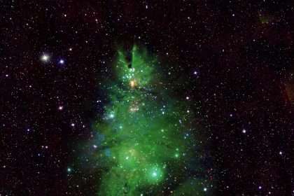Nasa Releases Images Of The "christmas Tree" Star Cluster