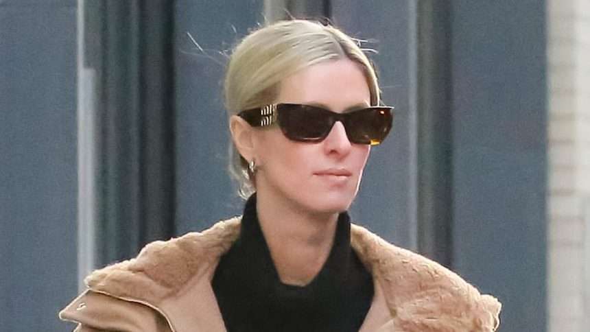 Nicky Hilton Looks Casually Chic In A Tan Coat And