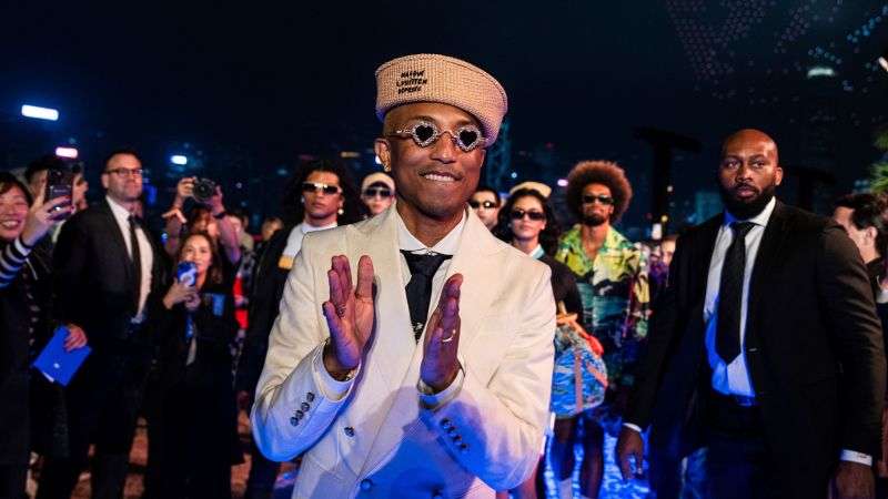 Pharrell Williams Shows Off The Louis Vuitton Runway In Hong
