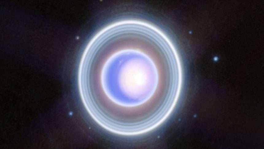 Uranus' Rings Look Positively Festive In James Webb Space Telescope's