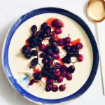 Yogurt Panna Cotta And Sticky Grapes Recipe
