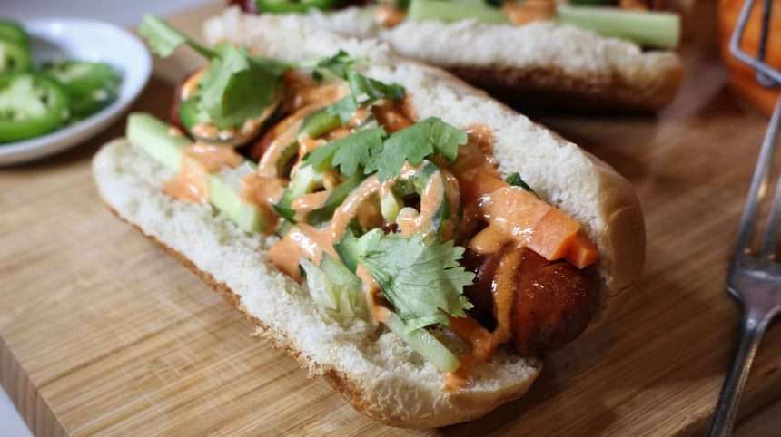 Banh Mi Spiral Cut Hot Dog Recipe