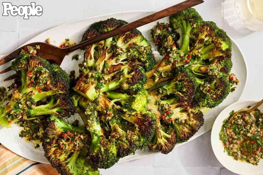 Adina Sussman's Seared Broccoli Steak And Caper Dressing Recipe