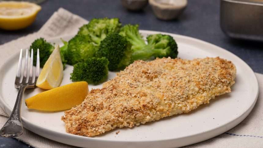 Almond Crusted Baked Tilapia Recipe