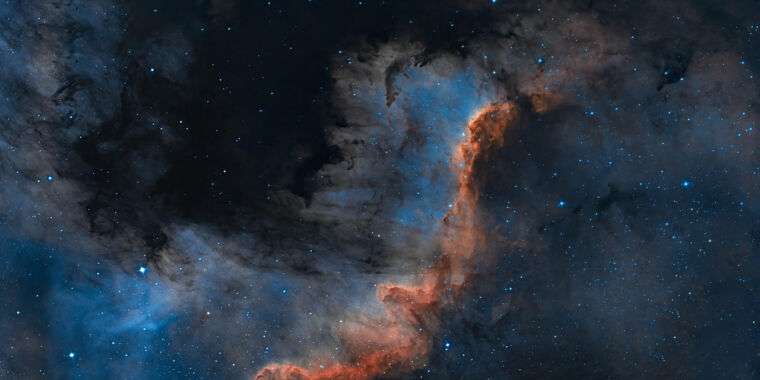 Daily Telescope: Walls Of Cygnus Illuminate The Night Sky