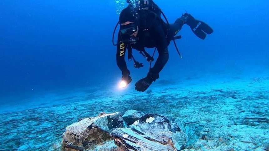 Divers Recover Obsidian Core From Neolithic Shipwreck