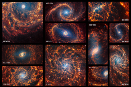 Nasa's Webb Depicts The Surprising Structure Of 19 Nearby Spiral