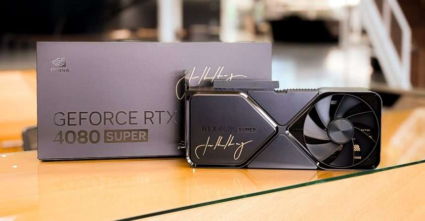 Nvidia Presents Geforce Rtx 4080 Super Signed By Ceo Jensen