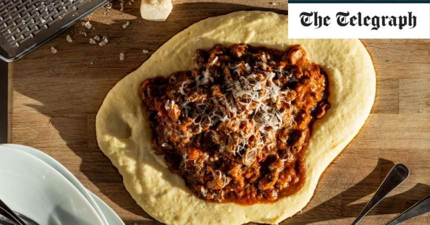 Recipe For Beef Ragu With Polenta On The Table
